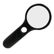 hengsof 45X Magnifying Glass Loupe Handheld LED Light Jewlers Magnifier Lens with Measure Scale and Portable Storage Case for Close Work Coin Jewelry Hobby Reading Checking